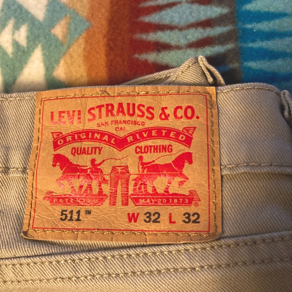 Levi’s 511 Slim Khaki Denim Jeans- Men’s 32x32
